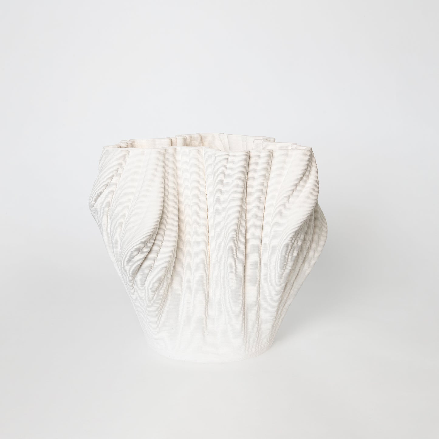 Coral Ceramic Vase White (S)