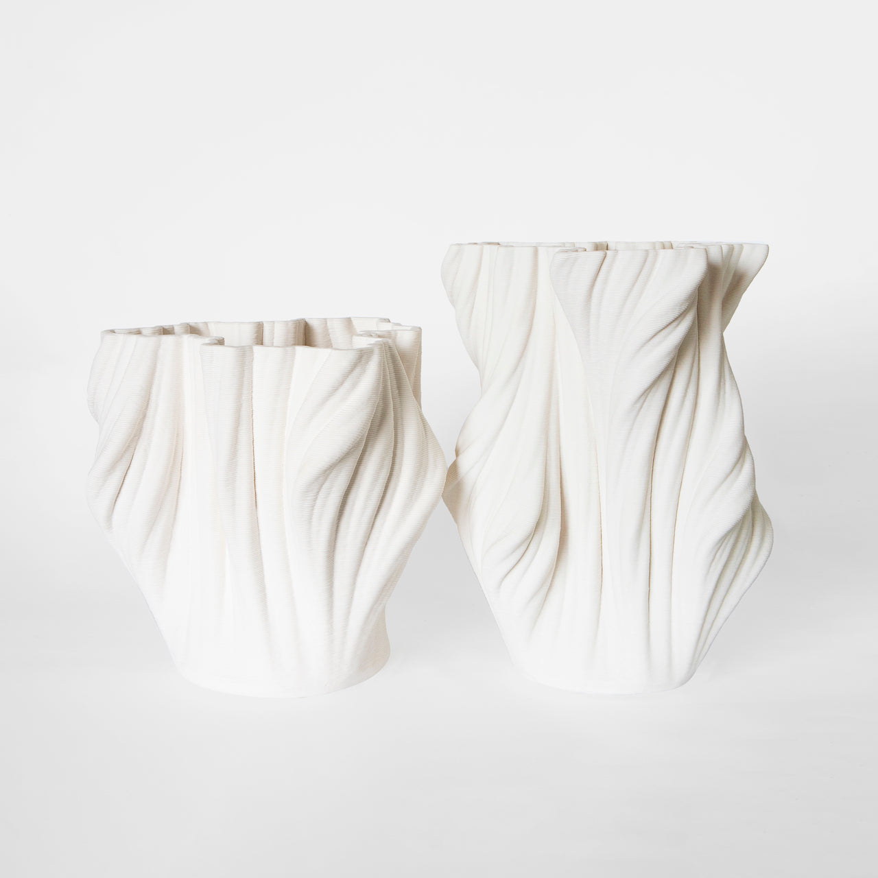 Coral Ceramic Vase White (S)