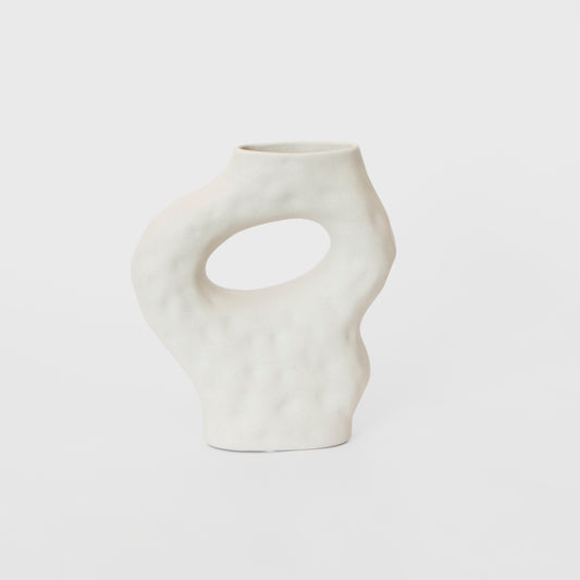 Dimple Vase Warm Soft Grey (S)