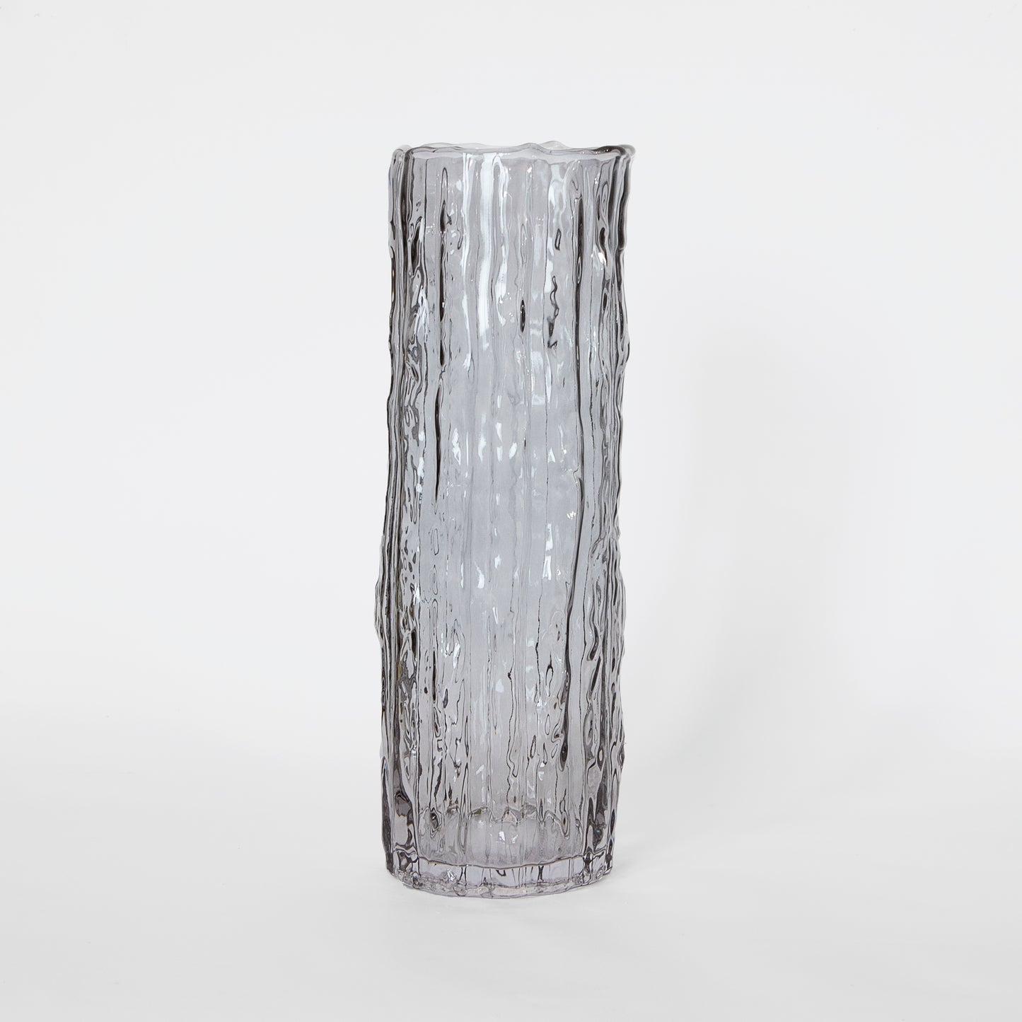 Rain Glass Vase Smoke (L)