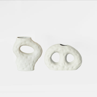 Dimple Vase Warm Soft Grey (S)