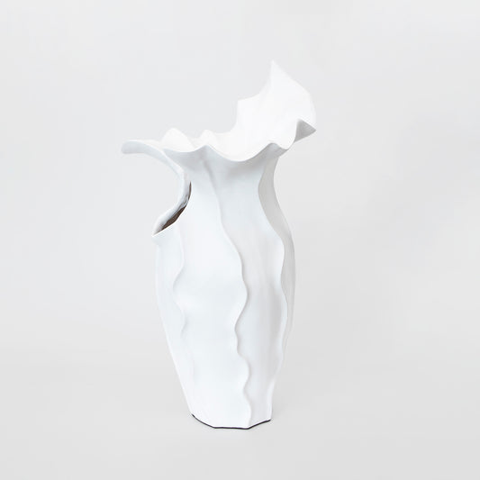 Silhouette Resin Vase White