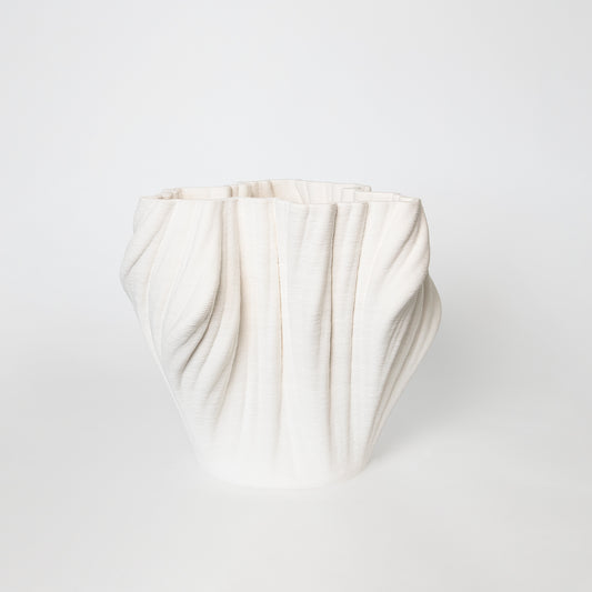 Coral Ceramic Vase White (S)