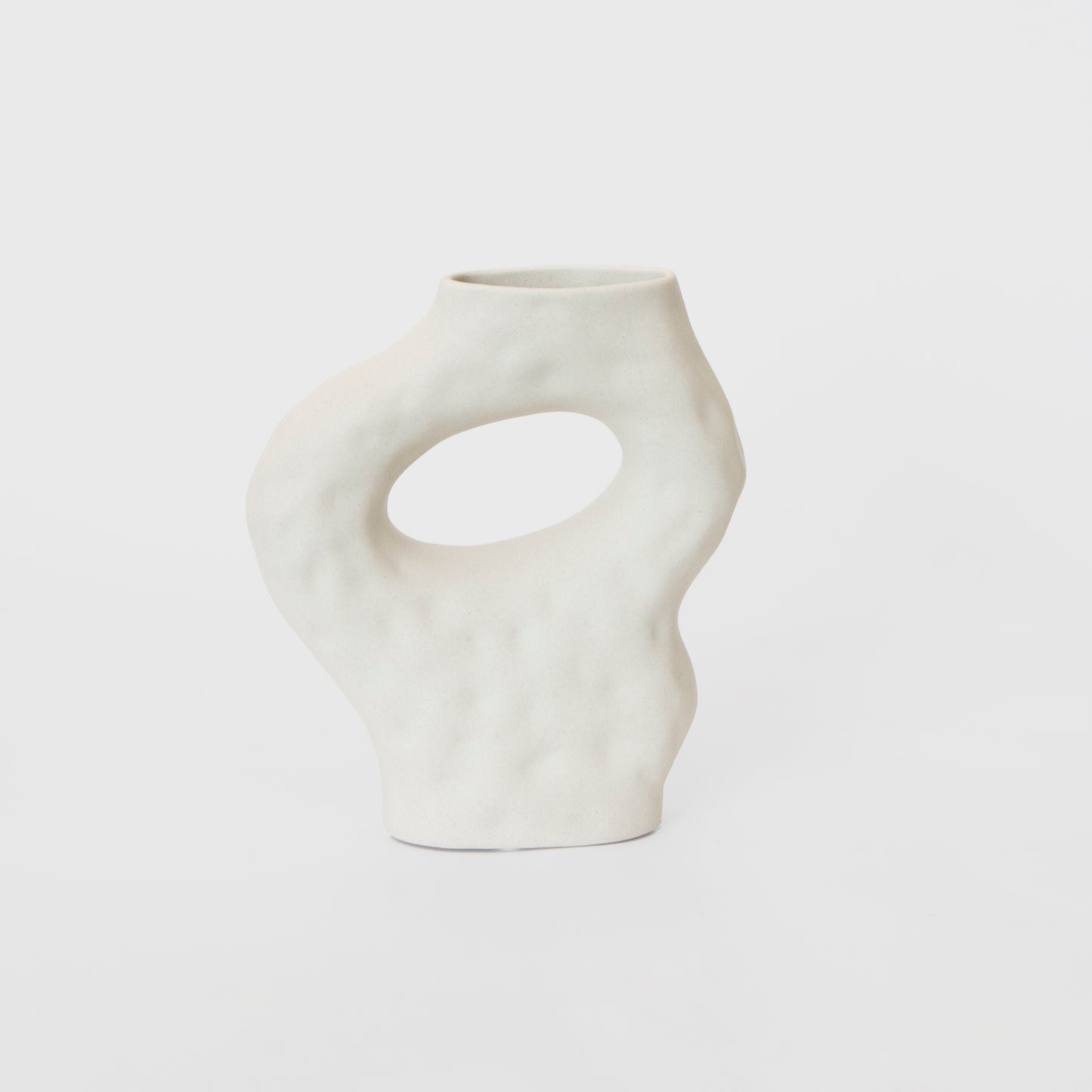 Dimple Vase Warm Soft Grey (S)