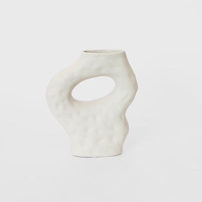 Dimple Vase Warm Soft Grey (S)